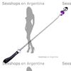 Joya anal violeta con correa